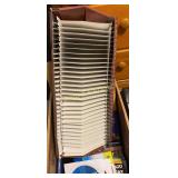 Filing folder, DVDs, CDs, diskettes