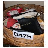 Sewing items and tin of sewing items