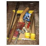 Hammer, knives, tool kit and more