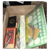 Pencils, micrometers, triangles, rulers and more