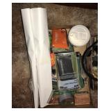 Fish poster, compass, AR magazine, scope Mount