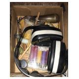 Ear muffs, bullet casings, and more