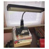 Desk lamp and hanging folders