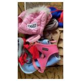 Dog leashes, harness, trays