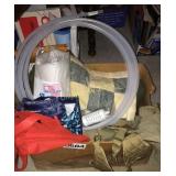 Misc bags, pillow and tubing and more