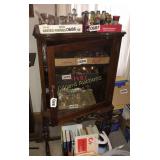 Wooden decorative cabinet without contents