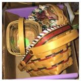 Three small longaberger baskets