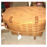 17" L, 13" H, 8" w, longaberger basket