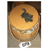 Longaberger pumpkin shaped basket