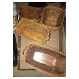 Four small Longaberger baskets
