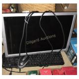 Monitor and keyboard