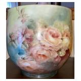 Floral ceramic planter