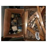 Wooden hangers, candles and more