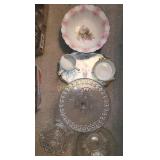 Cake stand, bowls, glassware and more