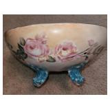 Limoges Hand painted footed bowl