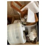 GE speakers, plasticware