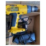 DeWalt cordless drill and charging ports