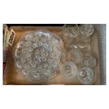 Glass bowls and glasses p/p