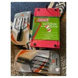 Frog gigs and Coleman cutting board