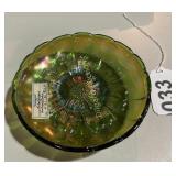 Millersburg sunflower carnival glass dish