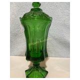 Green Coin glass piece