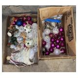 Christmas bulbs and decor