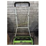 Green works 20" reel mower