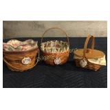 (3) Longaberger baskets