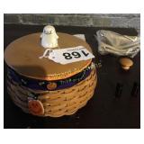 Longaberger Halloween basket with extras