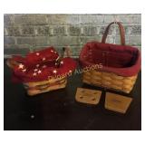 (2) small Longaberger baskets