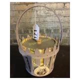 Longaberger Easter basket with mouse toy