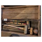 Croquet accessories w/case