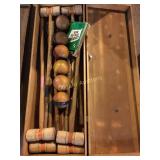 Croquet accessories w/case