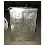 Tin pie safe (approx 14"  tall)