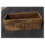 Wooden box with lid