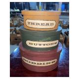 Thread, button, and bobbin containers