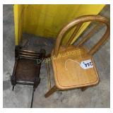 Miniature wooden chairs