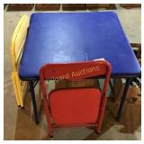 Childs folding table