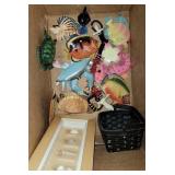 Basket, shell picture and more