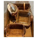 (4) Longaberger baskets