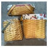 (3) Longaberger baskets