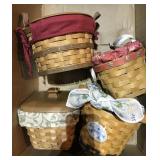 (4) Longaberger baskets