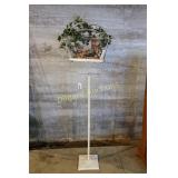 Bird cage, stand & Beanie Babies