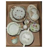 Plates, sugar jars, eggs and more