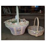 (2) Longaberger Easter baskets