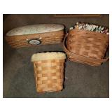 (3) Longaberger baskets