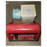 Childs shoe shine box, newer jack-in-the-box