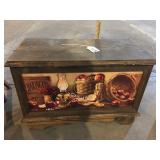 Small bench box with hinged lid (16" x 24")