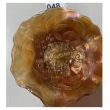 Carnival glass dish - Cherries