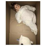 1989 Julie Good Kruger doll and stuffed sheep